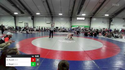 65 lbs Rr Rnd 3 - Boone Ruzek, Backyard Brawlers Wrestling Club - (B) vs Jaxson Nagel, Roundtree Wrestling Academy - (B)