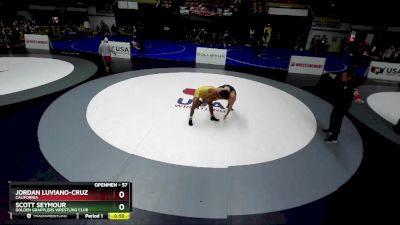 57 lbs Champ. Round 1 - Scott Seymour, Golden Grapplers Wrestling Club vs Jordan Luviano-cruz, California