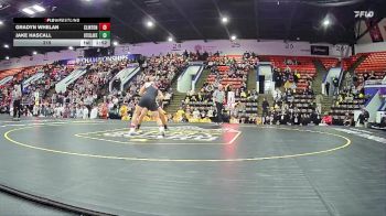 215 lbs Quarterfinals (8 Team) - Jake Hascall, LakeVille Memorial HS vs Gradyn Whelan, Clinton HS