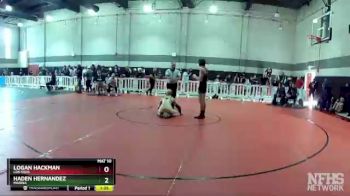 126 lbs Champ. Round 1 - Haden Hernandez, Marina vs Logan Hackman, Los Osos