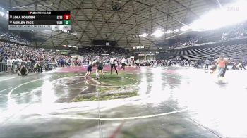 Girls 1B/2B/1A 170 Cons. Round 2 - Lola Lougen, Seton Catholic (Girls) vs Ashley Rice, Vashon Island (Girls)