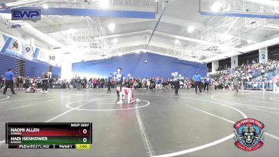 85 lbs Round 1 - Naomi Allen, Kansas vs Hadi Isenhower, Kansas