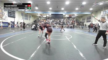 140 lbs Champ. Round 1 - Lillian Zediker, Etiwanda vs Melanie Villagran, Palmdale