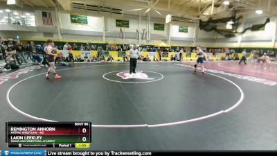 130 lbs Quarterfinal - Lakin Leekley, Siouxland Wrestling Academy vs Remington Anhorn, MATPAC Wrestling - ND