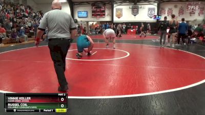 285 lbs Quarterfinal - Russel Coil, Columbus Community/WMU vs Vinnie Keller, Clear Creek-Amana