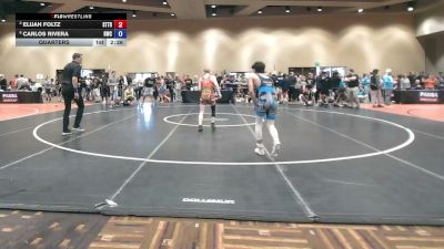113 lbs Quarters - Elijah Foltz, Steller Trained vs Carlos Rivera, Hammer Wrestling Club