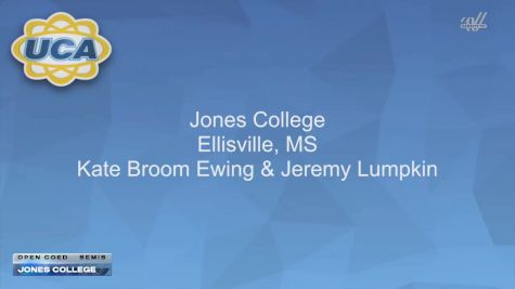 Jones College [2026 Open Coed Semis] 2026 UCA & UDA College Cheerleading and Dance Team National Championship