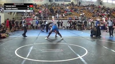 217 lbs Cons. Round 4 - Devon Whitt, Fredericktown High School vs Albert Powell, Dunbar Wrestling Club