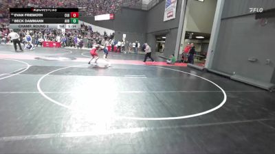 120 lbs Champ. Round 2 - Beck Dammann, Auburndale vs Evan Friemoth, NGL/Crass Trained