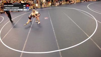 140 lbs 3rd Place Match - Beau Koktan, Waconia Wrestling Club vs Presley Havemeier, No Nonsense Wrestling