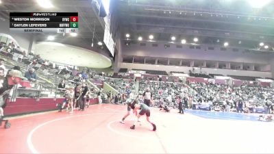 100 lbs Semifinal - Daylen Lefevers, Mountain Home Flyers Youth Wrestling Club vs Weston Morrison, Blazing Yetis Wrestling Club