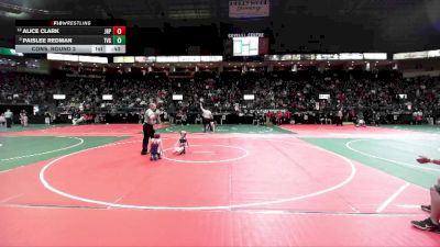 55 lbs Cons. Round 2 - Paislee Redman, TVG1 vs Alice Clark, JRP1