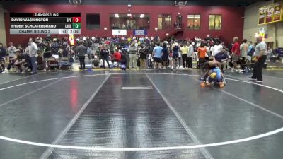 165 lbs Champ. Round 2 - Ryder Schlaterbrand, Lander vs David Washington, Brewton-Parker (GA)