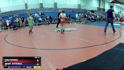 83 lbs Cons. Semi - Cole Patrick, MI vs Henry Antrobus, IN