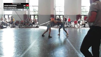 133 lbs Round Of 16 - Logan Alexander, West Virginia vs Sam Cherichello, The Citadel