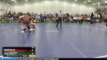 250 lbs Round 3 (6 Team) - Miles Doporto, Wyoming Brown vs Kingston Oe, Montana Silver