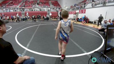 60 lbs Consi Of 4 - Jaxon Vick, Ponca City Wildcat Wrestling vs Rhett Mudgett, Choctaw Ironman Youth Wrestling