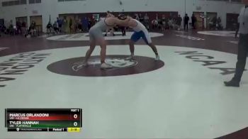 197 lbs Quarterfinal - Marcus Orlandoni, UW - La Crosse vs Tyler Hannah, UW - Platteville