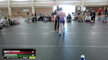 90 lbs Round 5 (6 Team) - Thomas Block, Ninja Killer Black vs Bradyn Tompkins, Ares