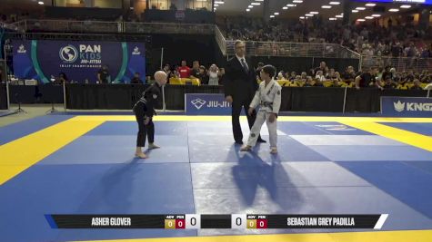 Sebastian Grey Padilla vs Asher Glover 2025 Pan Kids Jiu-Jitsu IBJJF Championship