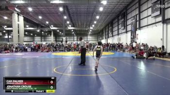 80 lbs Round 2 (4 Team) - Jonathan Crouse, GREAT BRIDGE WRESTLING CLUB vs Cam Palmer, HANOVER HAWKEYE