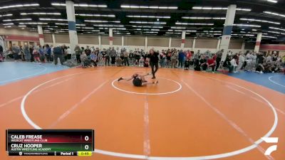 84 lbs Quarterfinal - Cruz Hooper, Austin Wrestling Academy vs Caleb Frease, Wildcat Wrestling Club