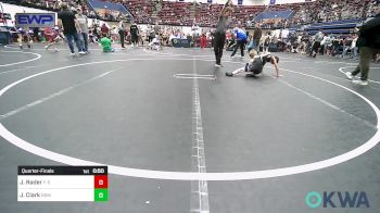 58 lbs Quarterfinal - Jacob Rader, F-5 GRAPPLING vs Jayce Clark, Team Nomad