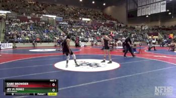 6A 106 lbs Quarterfinal - Gabe Browder, Bentonville vs Jey Pi Perez, Southwest