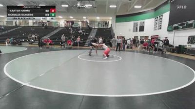 190 lbs 5th Place Match - Nicholas Sanders, War Eagle Wrestling vs Carter Harms, Maysville