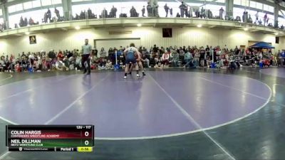 117 lbs Champ. Round 2 - Colin Hargis, Contenders Wrestling Academy vs Neil Dillman, Reitz Wrestling Club