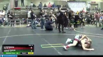 100 lbs Round 2 (4 Team) - Logan Mazur, Barn Kids vs JJ Peterson, Ares WC