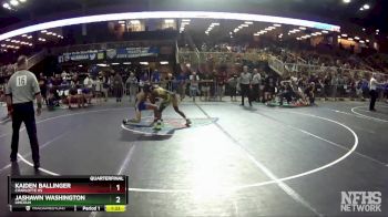 2A 120 lbs Quarterfinal - Jashawn Washington, Lincoln vs Kaiden Ballinger, Charlotte Hs