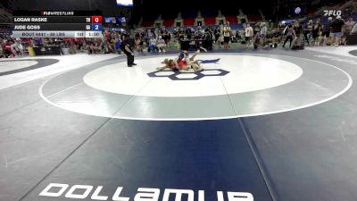 88 lbs 7th Place Match - Logan Raske, TN vs Jude Goss, GA