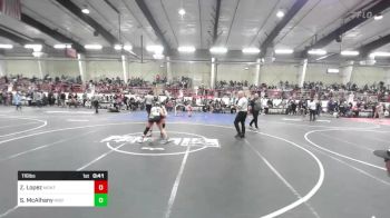 116 lbs Consi Of 4 - Zariah Lopez, Montrose Elite vs Sidney McAlhany, Misfits