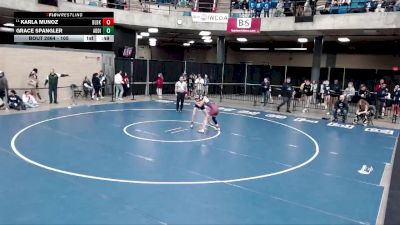 105 lbs Cons. Round 4 - Karla Munoz, Unattached vs Grace Spangler, Unattached