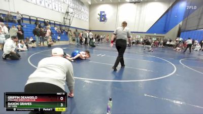 88 lbs Semifinal - Daxon Graves, Sky View vs Griffin DeAngelo, Stallions Wrestling Club