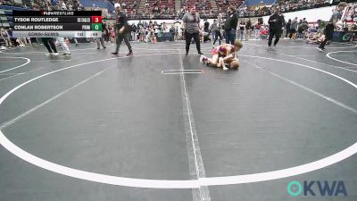 64 lbs Consolation - Tyson Routledge, Del City Little League Wrestling vs Conlan Robertson, Prime Wrestling