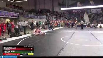 265 lbs Cons. Round 1 - Hunter Bush, Coffeyville vs Gavin Rhoads, Tonganoxie