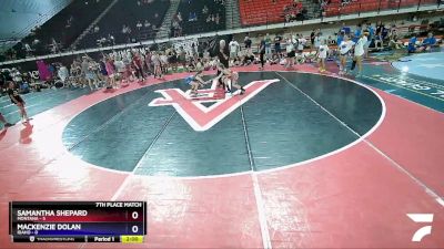 87 lbs Placement Matches (8 Team) - Samantha Shepard, Montana vs Mackenzie Dolan, Idaho