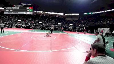 75 lbs Cons. Round 1 - Max Ray, NBHA vs Legend Portillo, GWRA