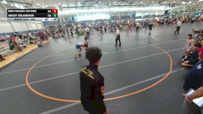 126 lbs Cons. Round 4 - Breyshawn Snyder, Unattached vs Grady Erlandson, Unattached