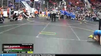 92 lbs Finals (8 Team) - Madison Nieuwenhuis, Plainwell vs Tommy Blanchette, Dundee Black