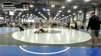 154 lbs Rr Rnd 2 - Collin Havers, All-American Wrestling Club MS vs Nicolas Barrett, Terps Xtreme MS