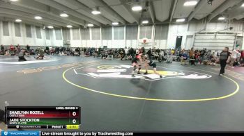 110 lbs Cons. Round 4 - Shaelynn Rozell, Castle View vs Jade Stockton, North Platte