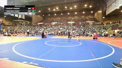 55 lbs Semifinal - Winifred Perry, Springdale Youth Wrestling Club vs Haizley Faught, Mighty Bluebirds Wrestling