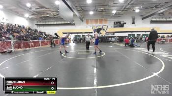 175 lbs Champ. Round 1 - Brian Haran, Gilroy vs Sam Buono, Serra