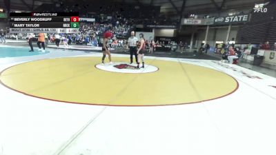 Girls 4A 130 lbs Cons. Semi - Beverly Woodruff, Bethel (Girls) vs Mary Taylor, North Creek (Girls)