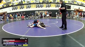 94 lbs Round 3 - Katelyn Rowles, Unattached vs Aaliyah Brown, Howe Wrestling School LLC