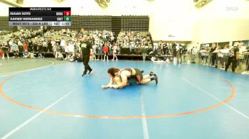 225-A lbs Quarterfinal - Isaiah Soto, Rhino Wrestling vs Xavier Hernandez, Unattached