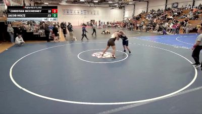 285 lbs Champ. Round 1 - Christian McChesney, Baldwin Wallace vs Jacob Holtz, John Carroll